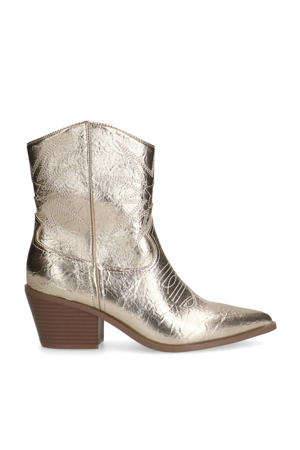 cowboylaarzen goud metallic