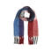 VILA geruite sjaal met franjes VIDUSTY blauw/rood