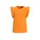 Anytime T-shirt met ruffle oranje