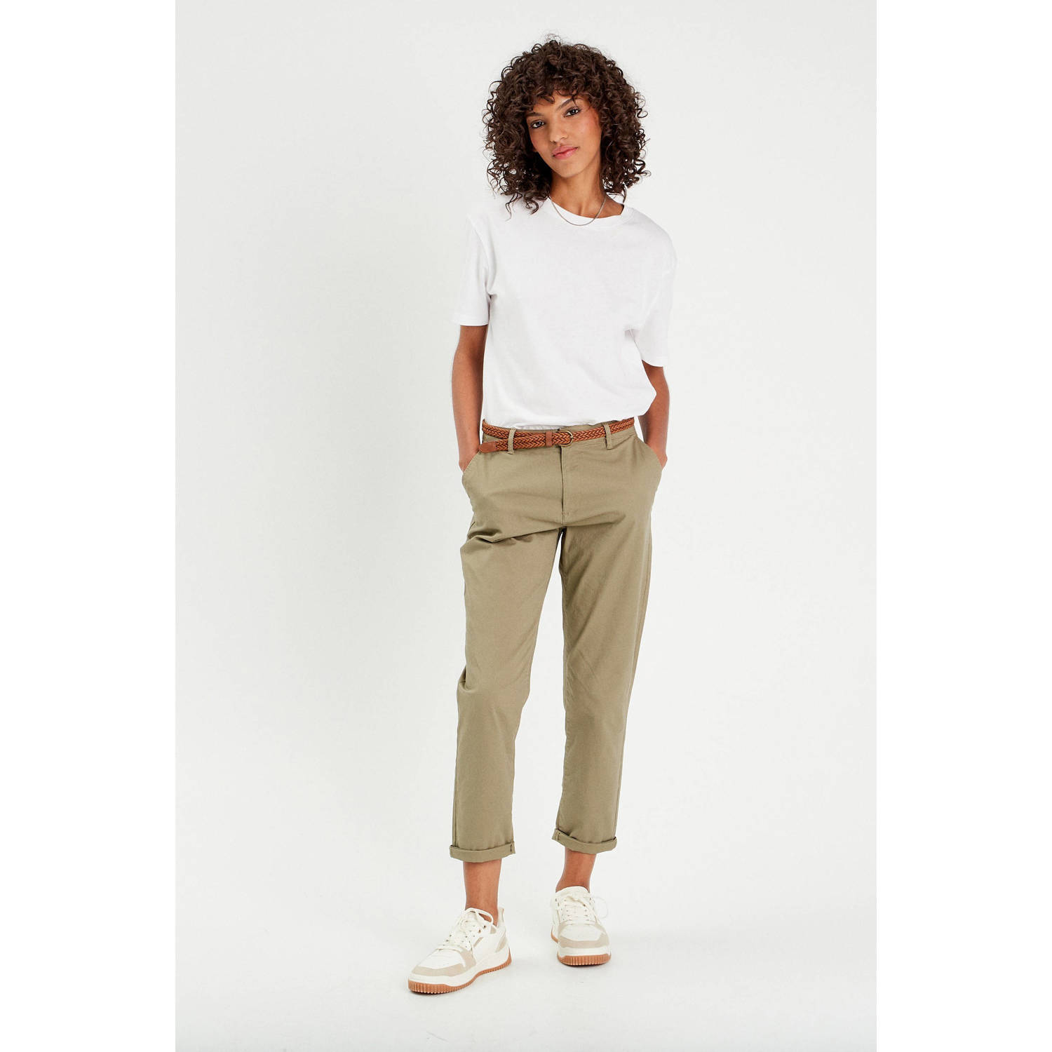 Cache cropped regular fit chino