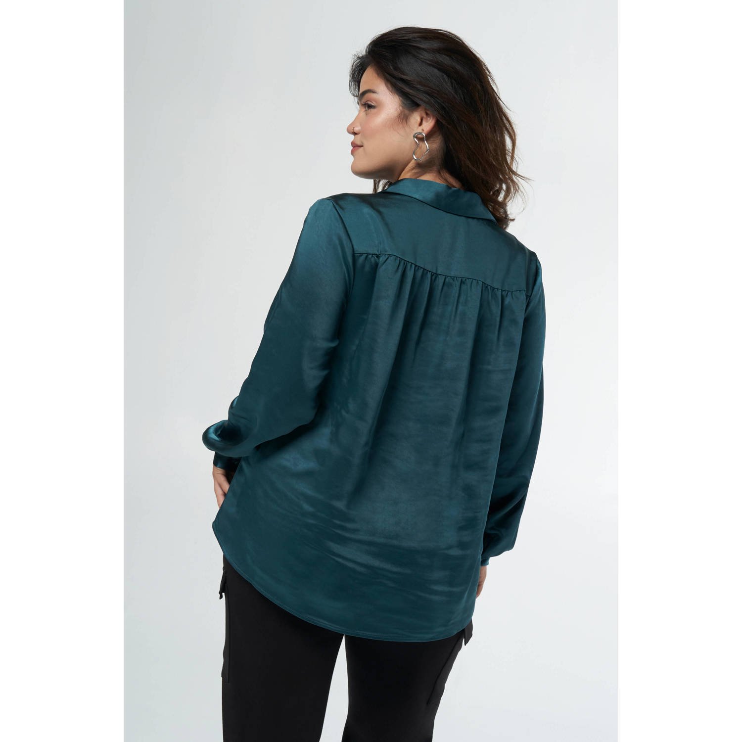 MS Mode blouse petrol