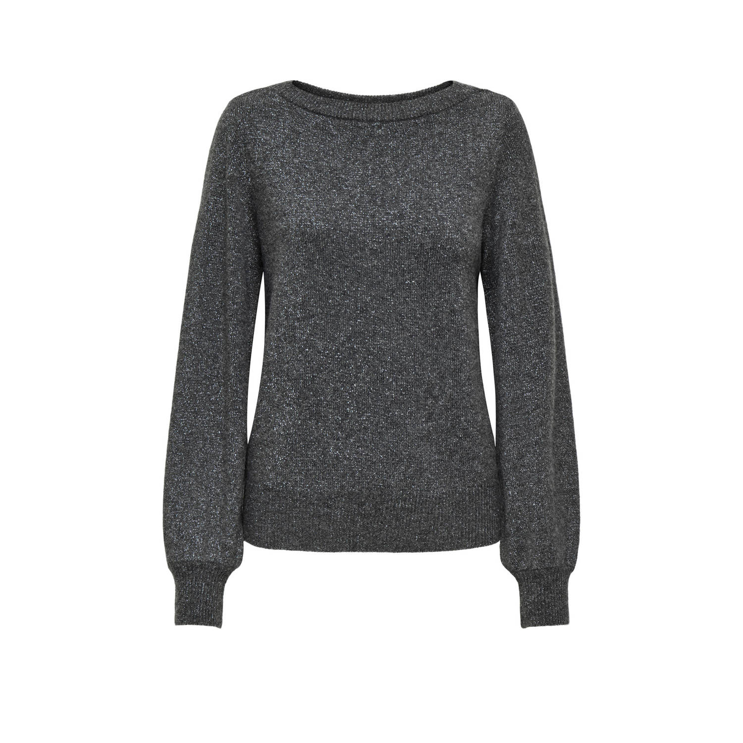 Jacqueline de Yong Glitter Kraag Ketting voor Vrouwen Gray Dames