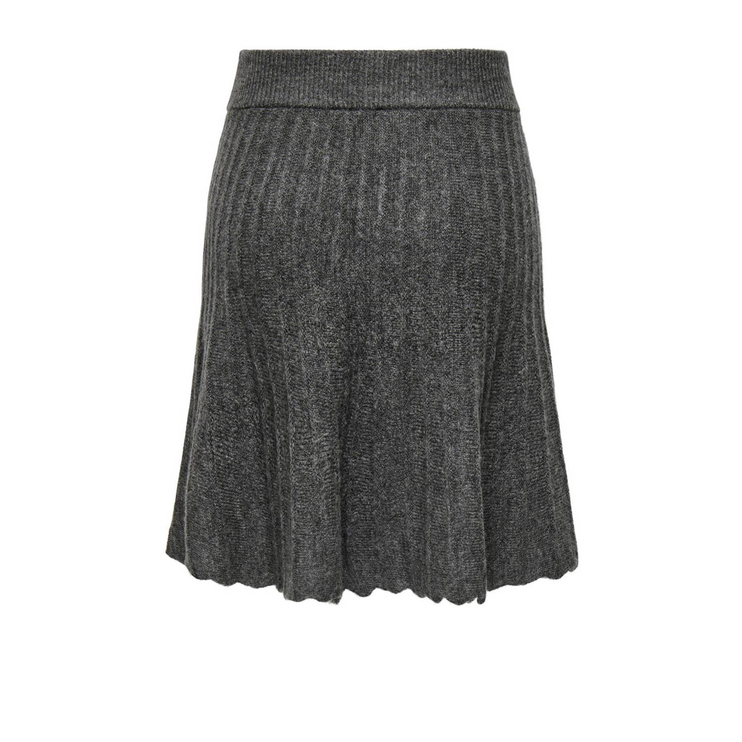 JDY midi rok grijs