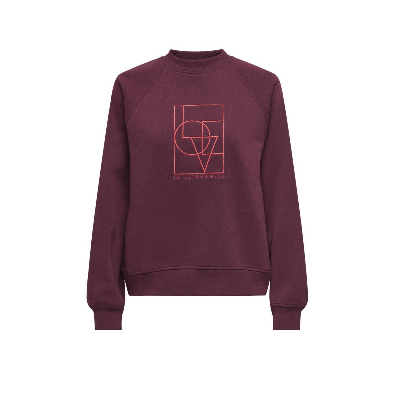 JDY sweater donkerrood