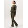 Noppies maternity high waist flared broek Umea groen