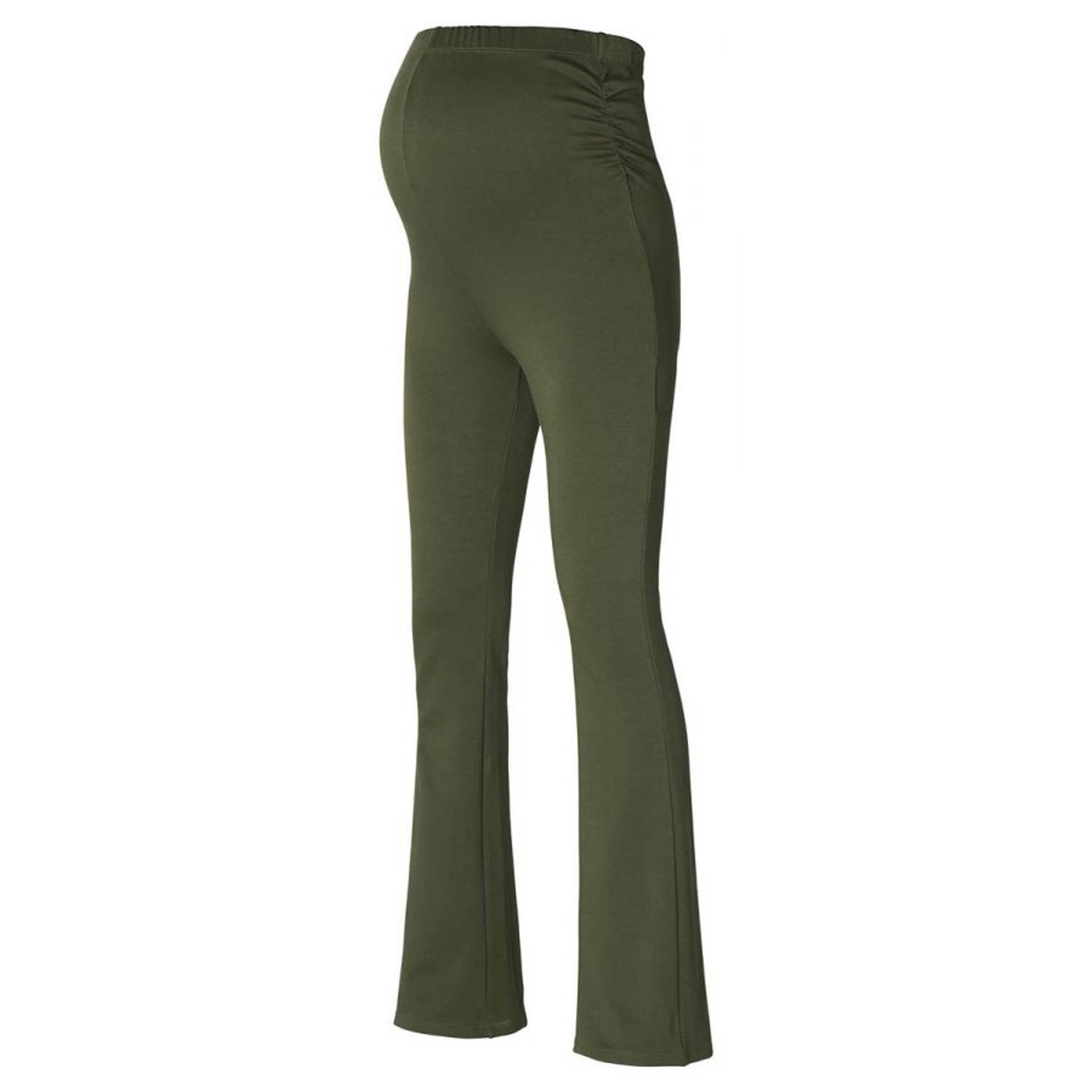 Noppies maternity high waist flared broek Umea groen