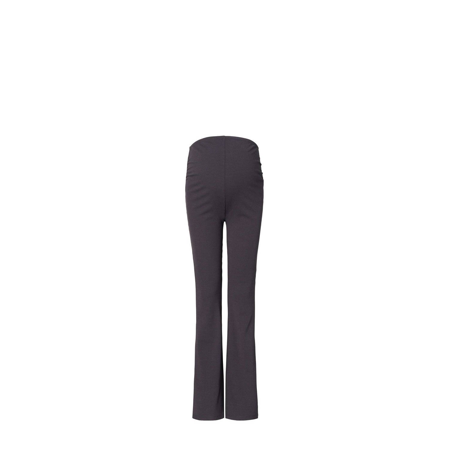 Noppies maternity high waist flared zwangerschapsbroek Heja antraciet