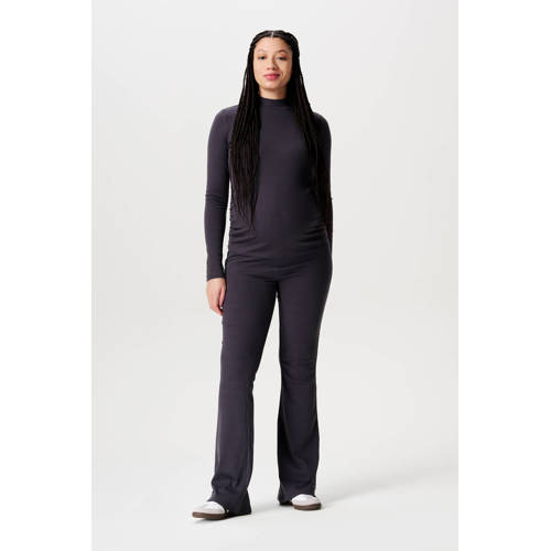 Noppies maternity high waist flared zwangerschapsbroek Heja antraciet afbeelding