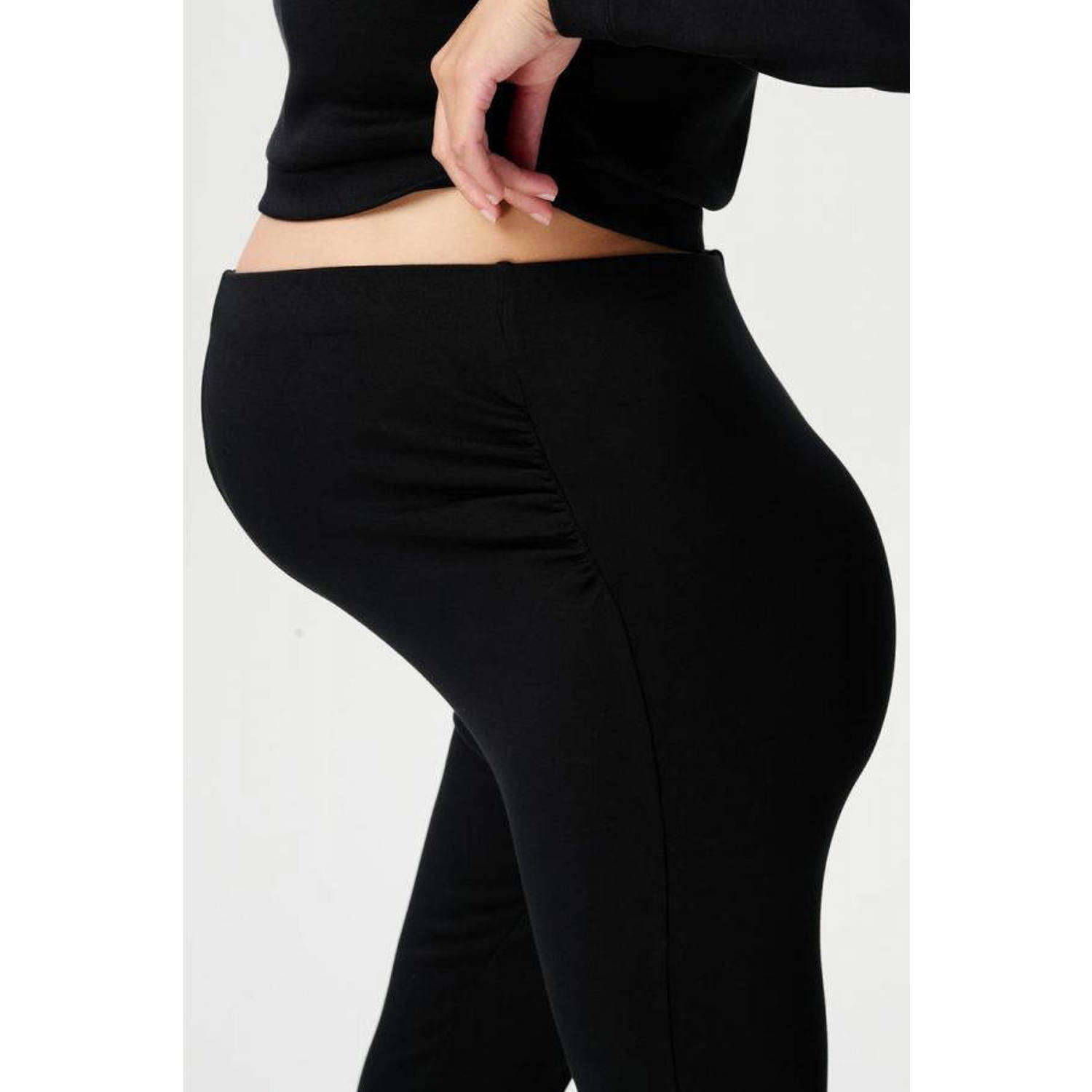 Noppies maternity flared zwangerschapsbroek Umea zwart