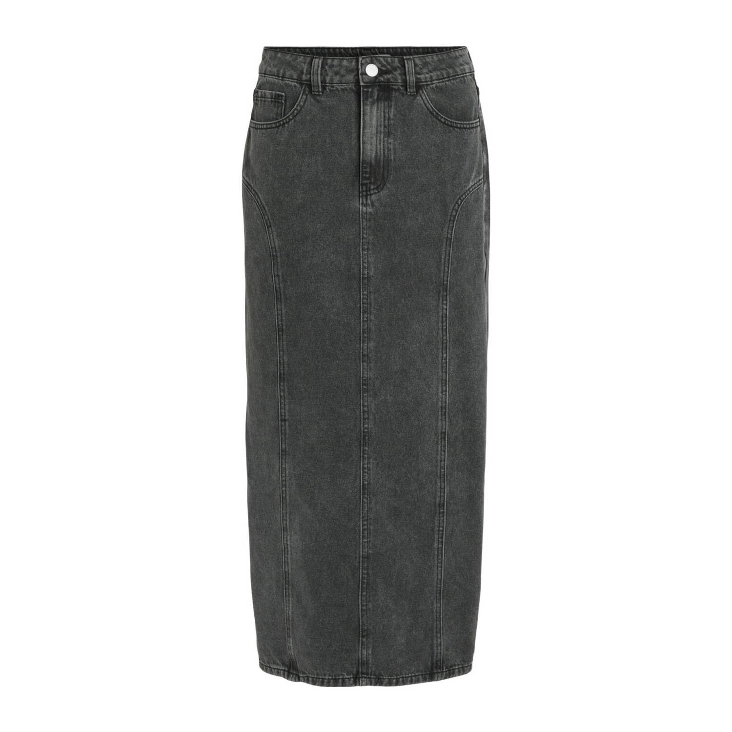 VILA denim spijkerrok black denim