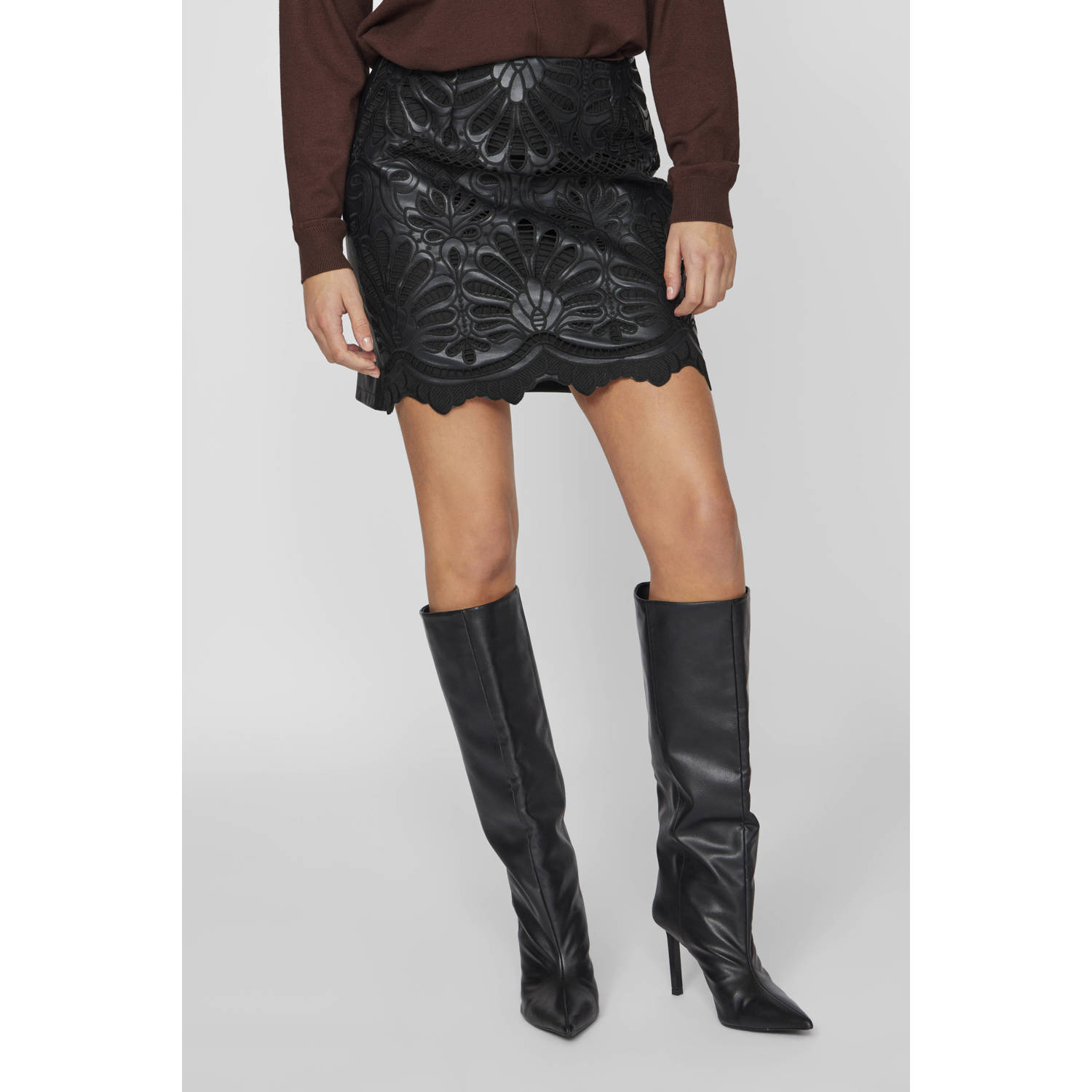 VILA mini rok zwart