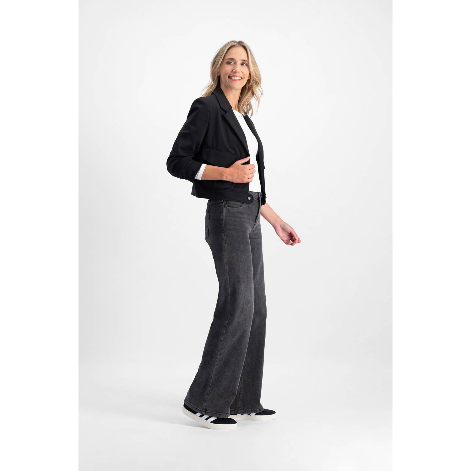 Florez straight leg jeans Sophie Straight grey denim