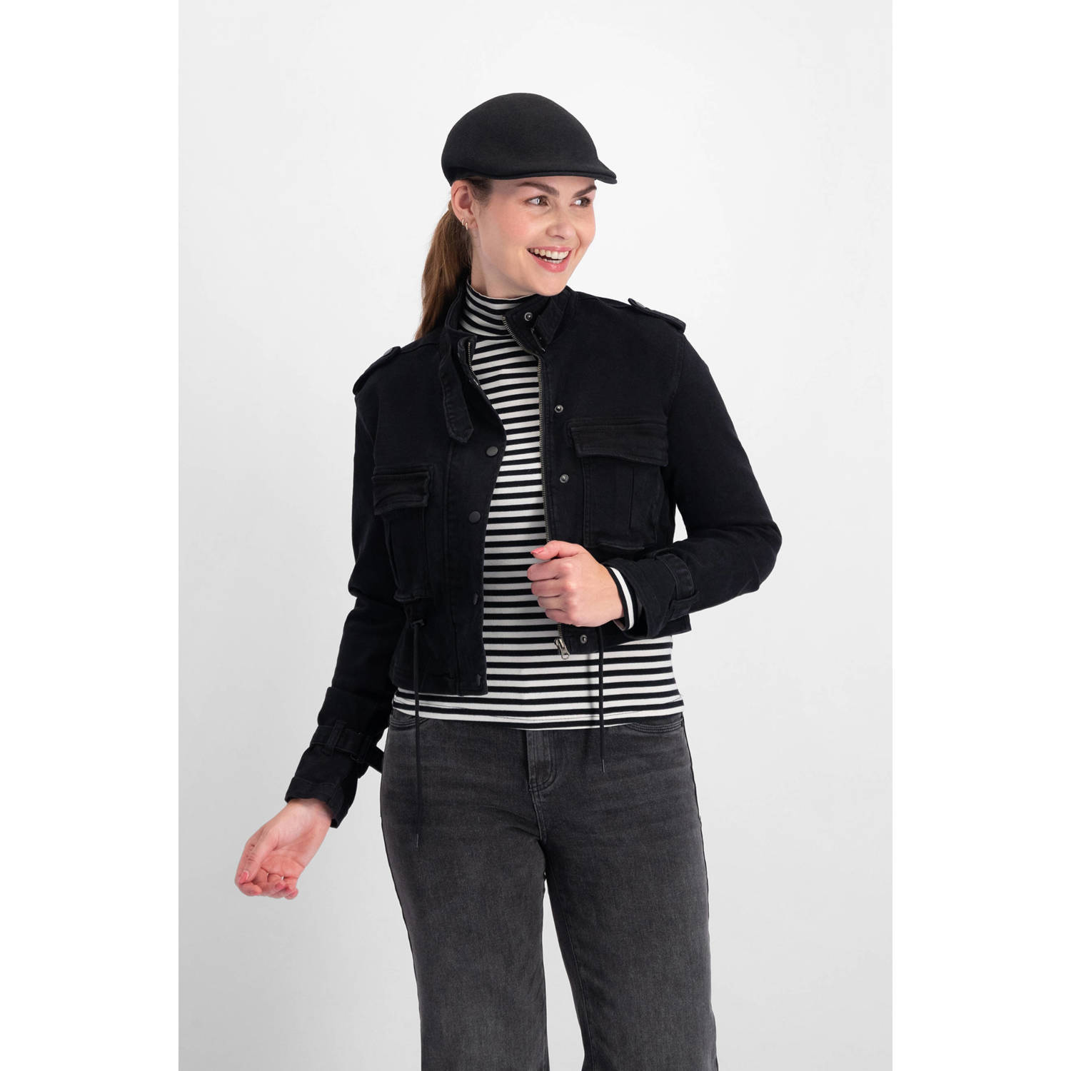 Florez spijkerjasje Seven black denim