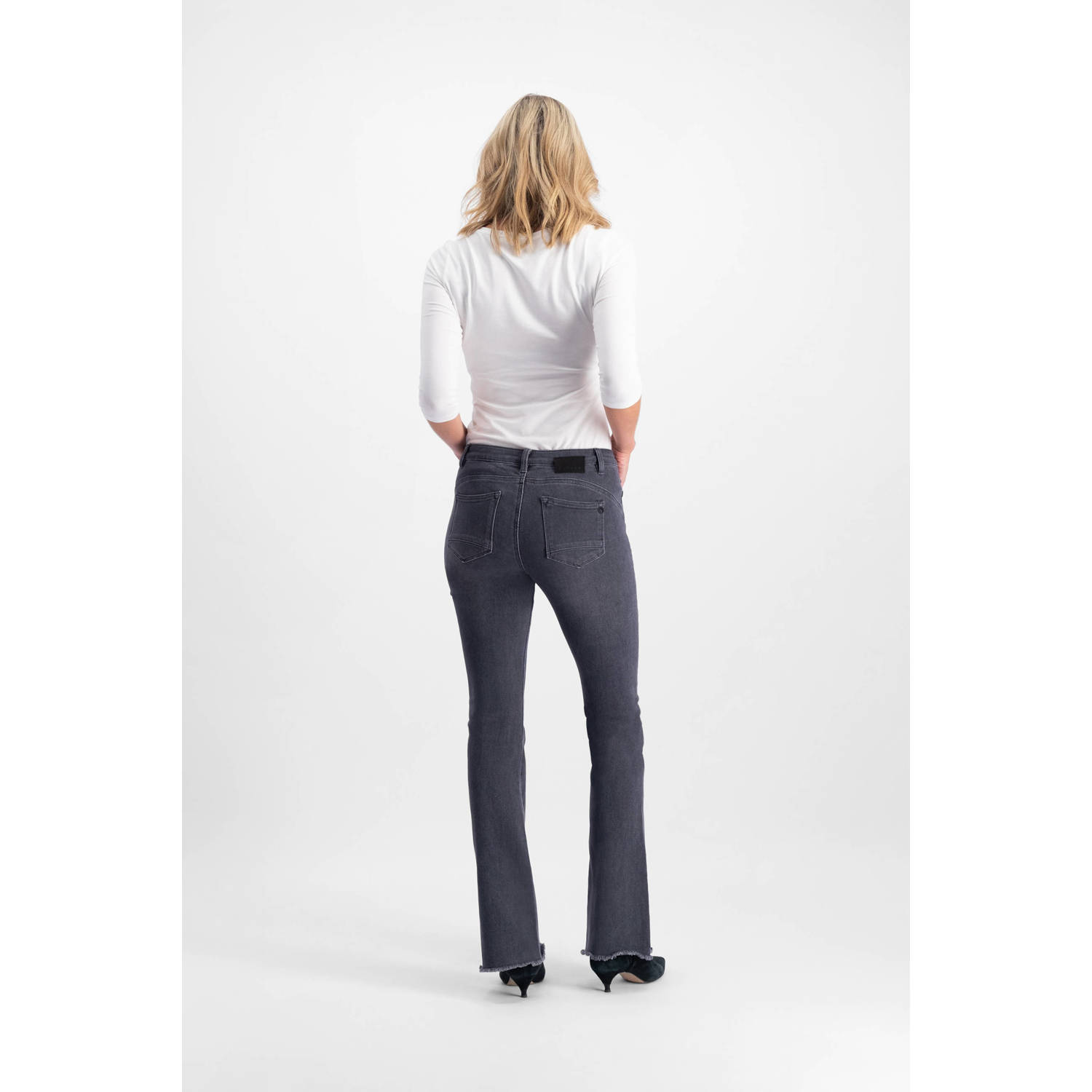 Florez flared jeans grey denim