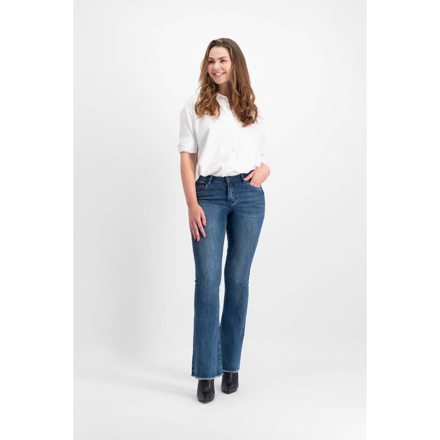 Florez flared jeans medium blue denim