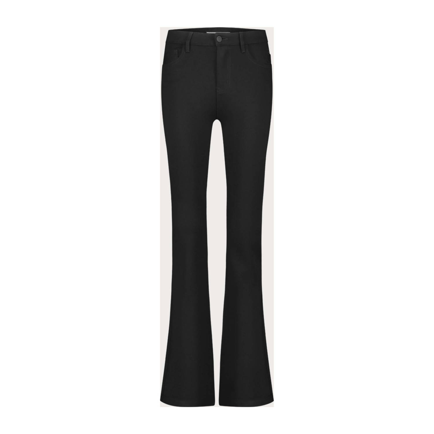 Florez flared broek Hally Flared Punto zwart