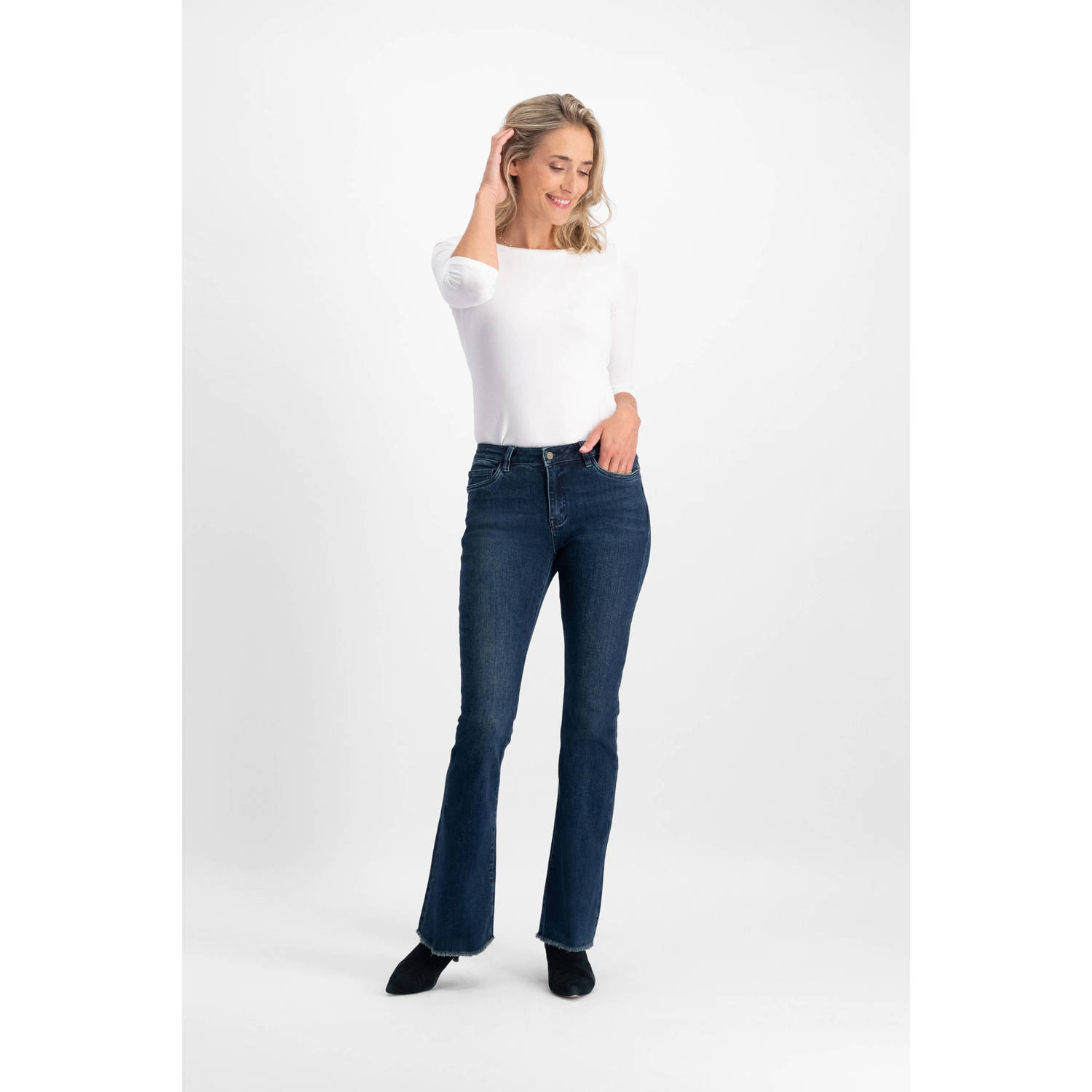 Florez Flared Jeans Cr0019 Blue Dames