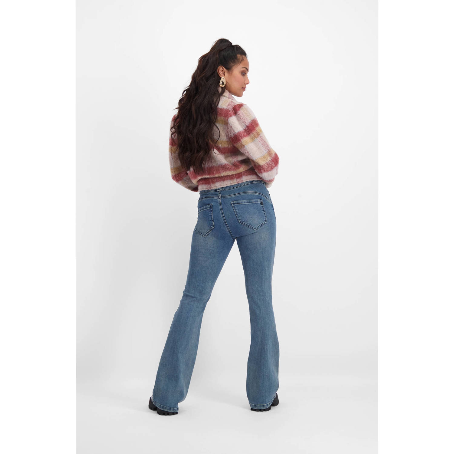 Florez flared jeans Bodine medium blue denim