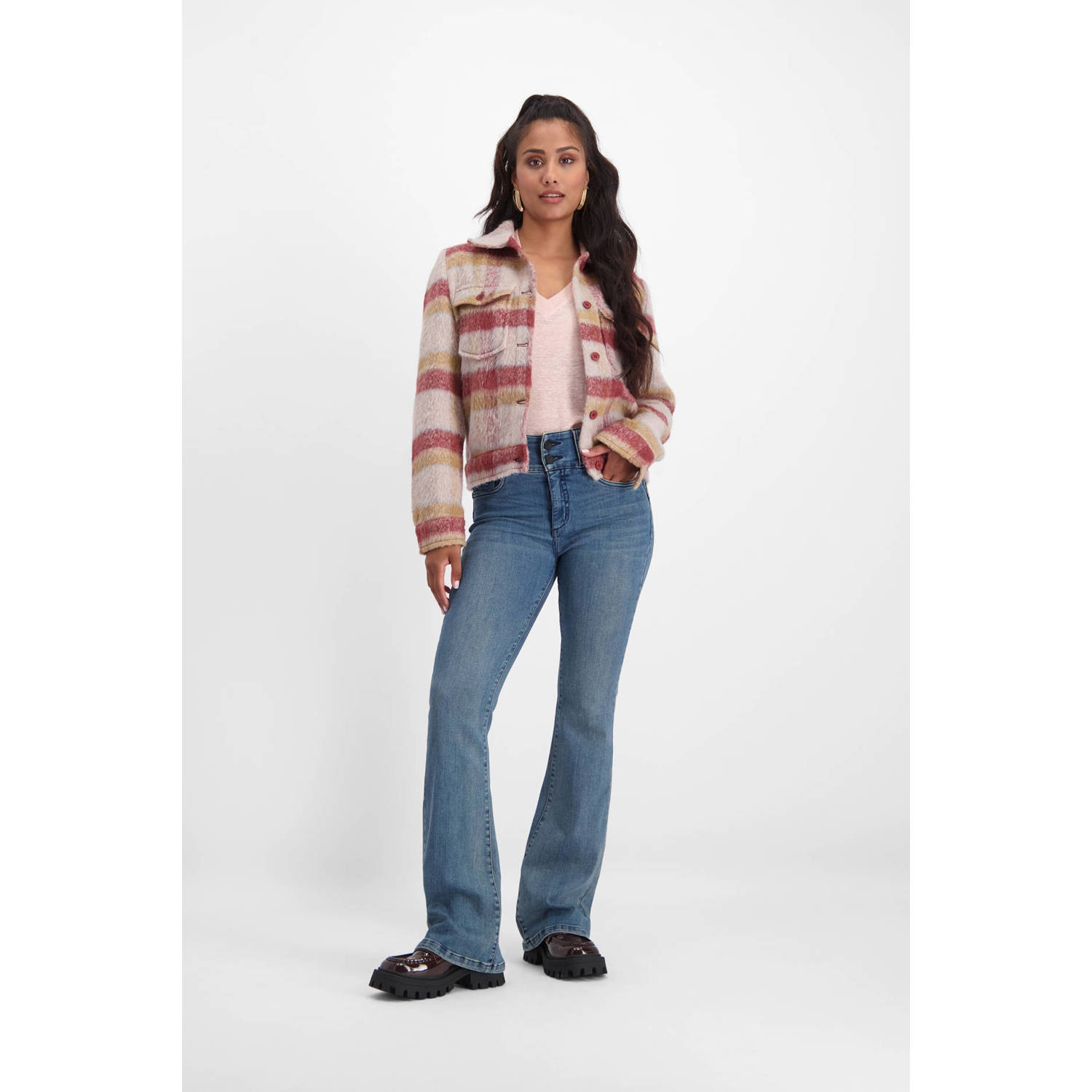 Florez flared jeans Bodine medium blue denim