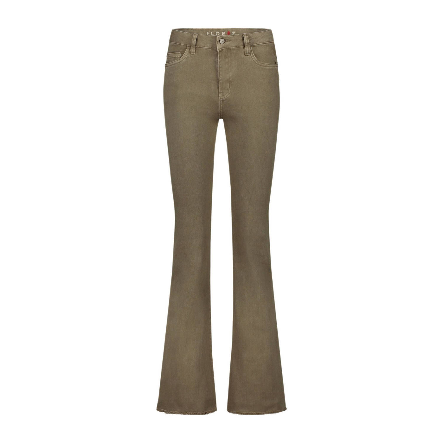 Florez flared jeans Flared lichtbruin