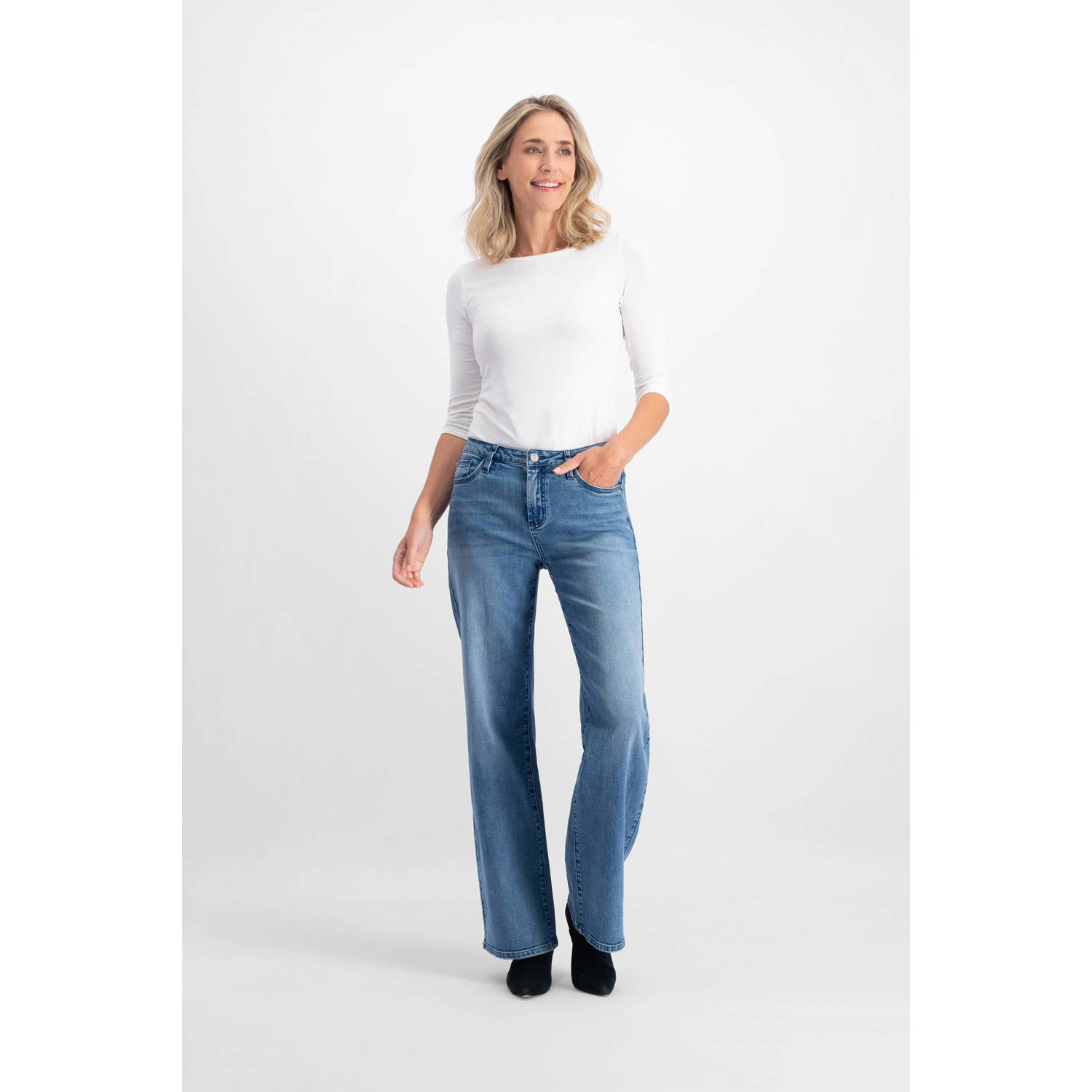 Florez straight leg jeans Sophie Straight medium blue denim