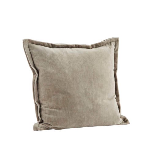 Madam Stoltz sierkussenhoes (45x45 cm) - zand