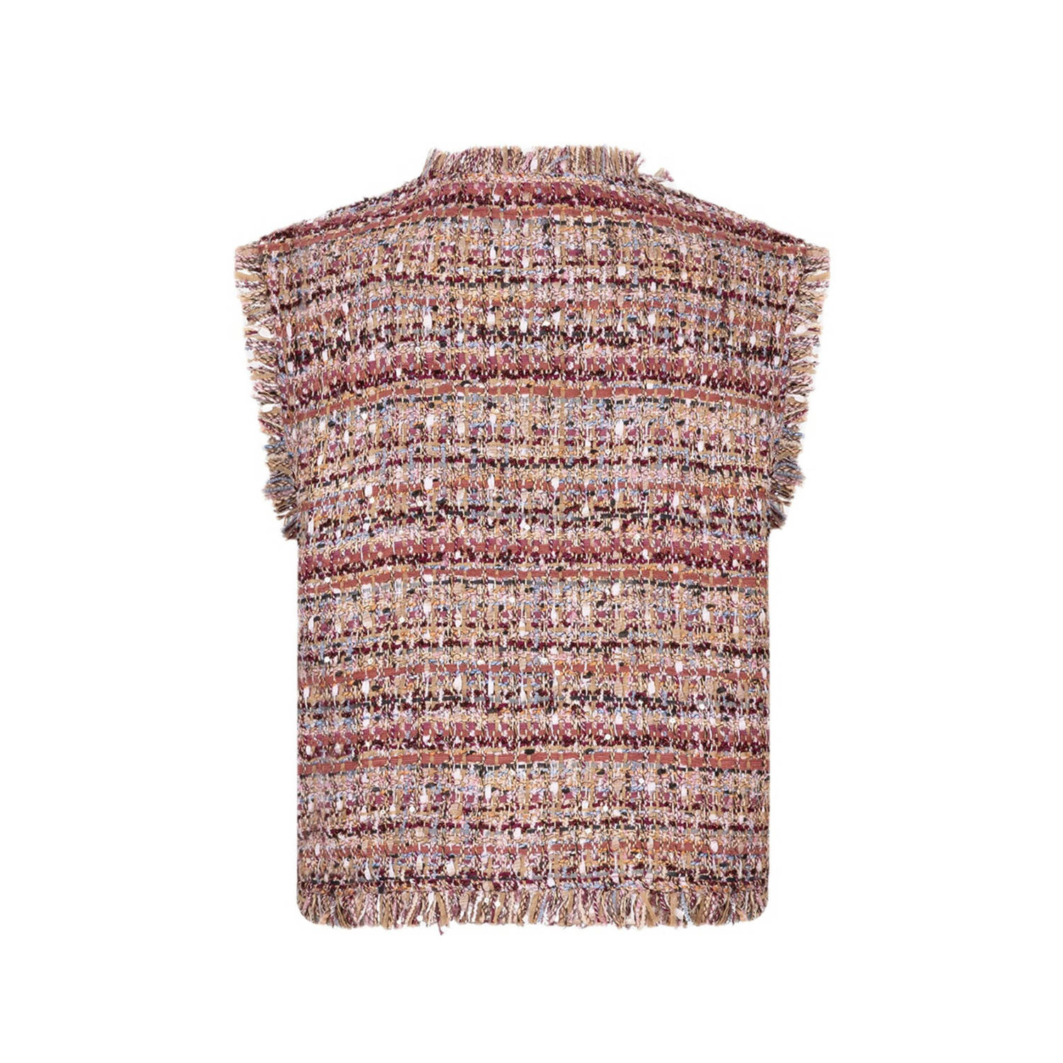 Esqualo gilet met textuur multi