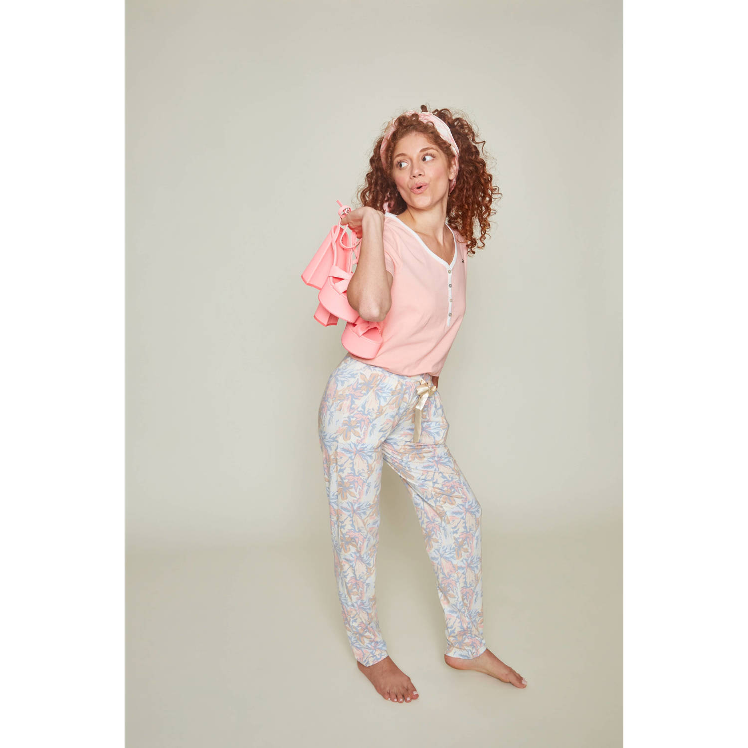 Charlie Choe pyjamatop roze