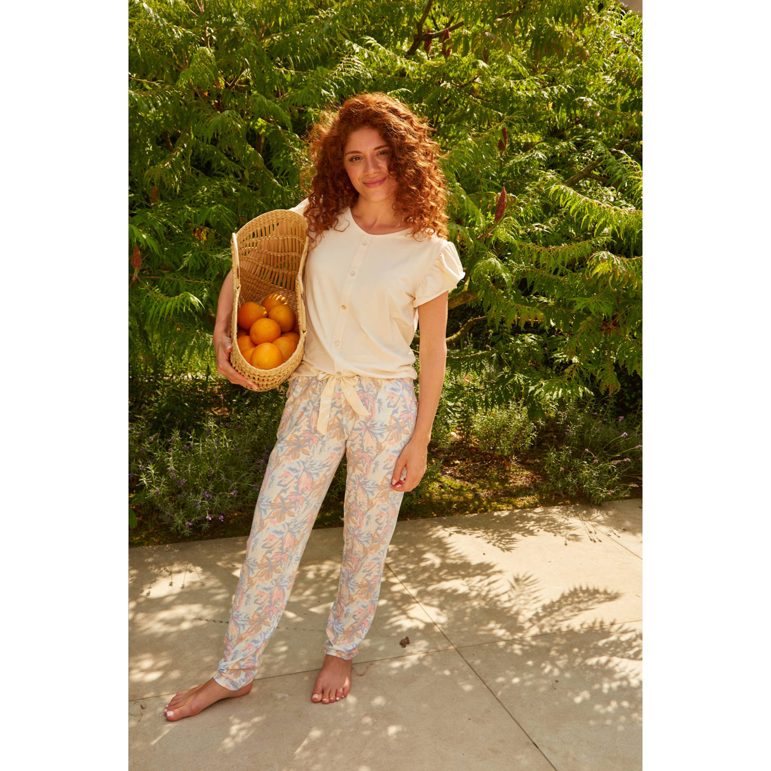 Charlie Choe pyjamabroek roze blauw