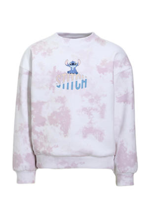 tie-dye Lilo & Stitch sweater lila