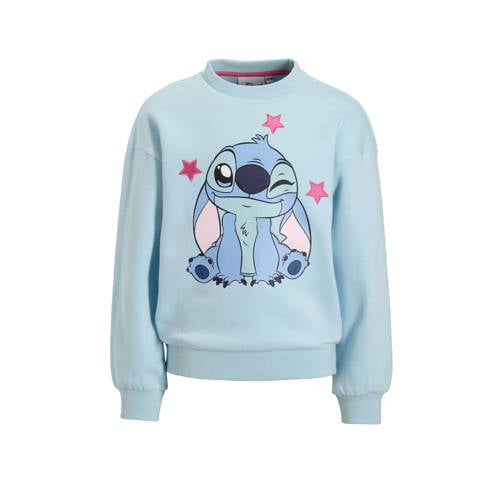 anytime trui met Lilo & Stitch printopdruk blauw afbeelding