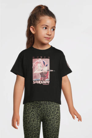 T-shirt Naruto license zwart