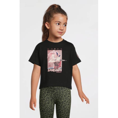 anytime T-shirt Naruto license zwart afbeelding