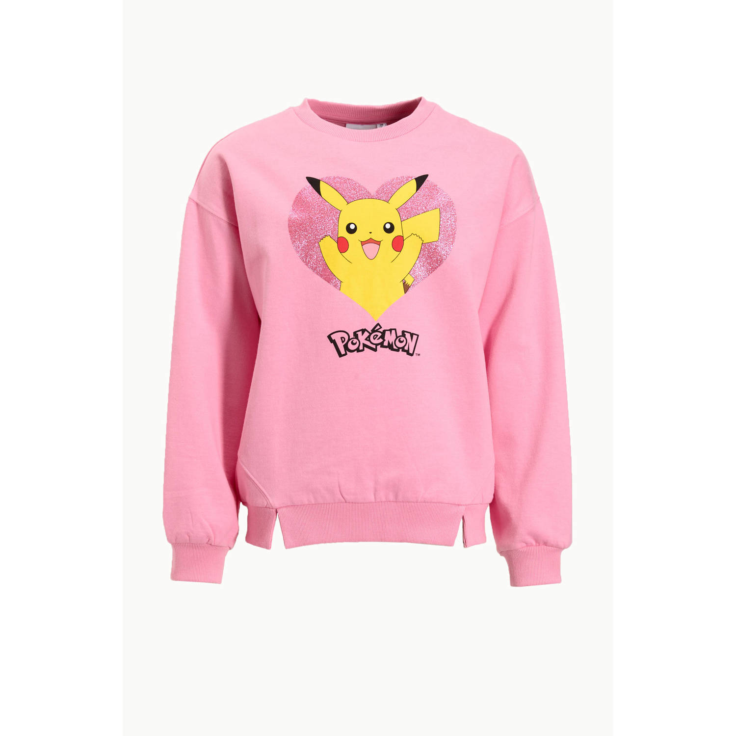 Anytime trui met Pokemon print roze