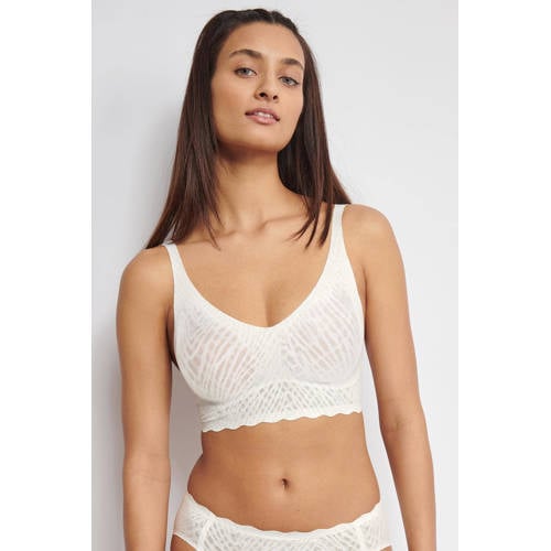 sloggi ZERO Feel seamless voorgevormde bralette gebroken wit afbeelding