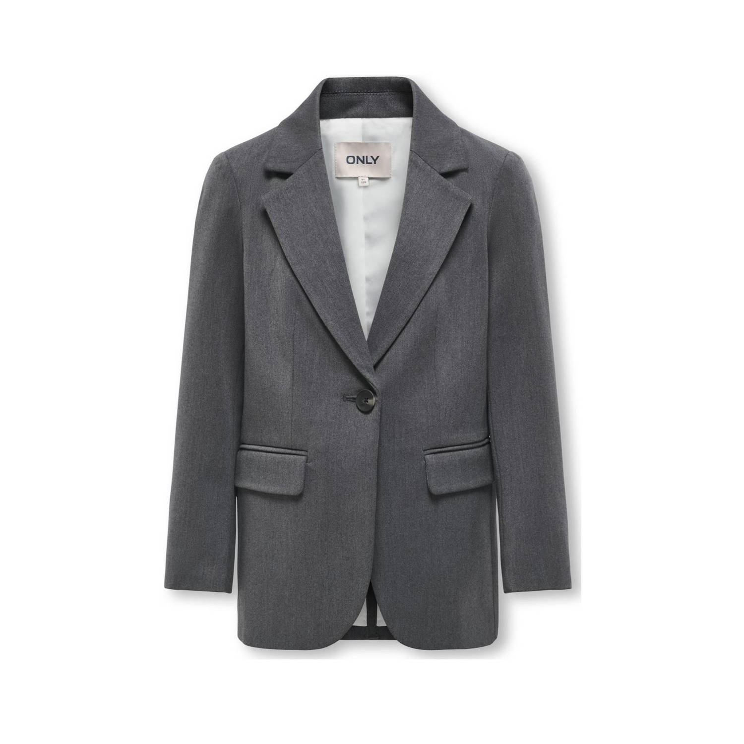 ONLY KIDS GIRL blazer KOGSULAJMA LIFE donkergrijs