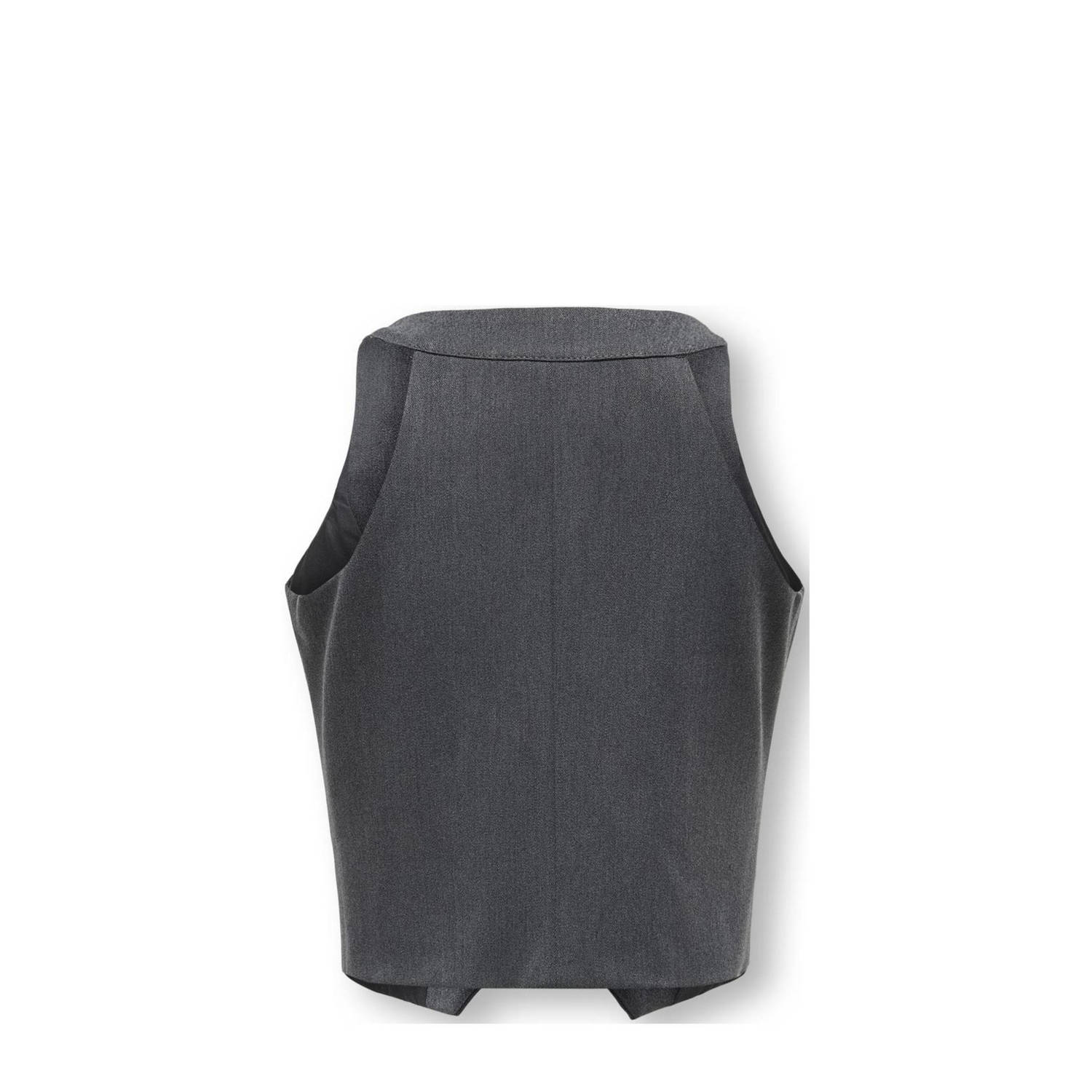 ONLY KIDS GIRL gilet KOGSULAJMA LIFE donkergrijs