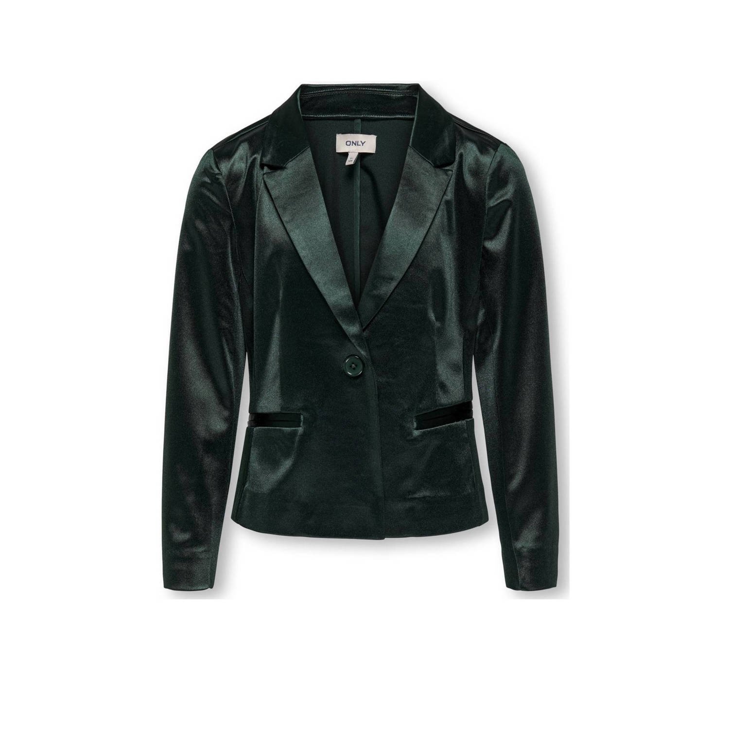 ONLY KIDS GIRL blazer KOGANNA donkergroen