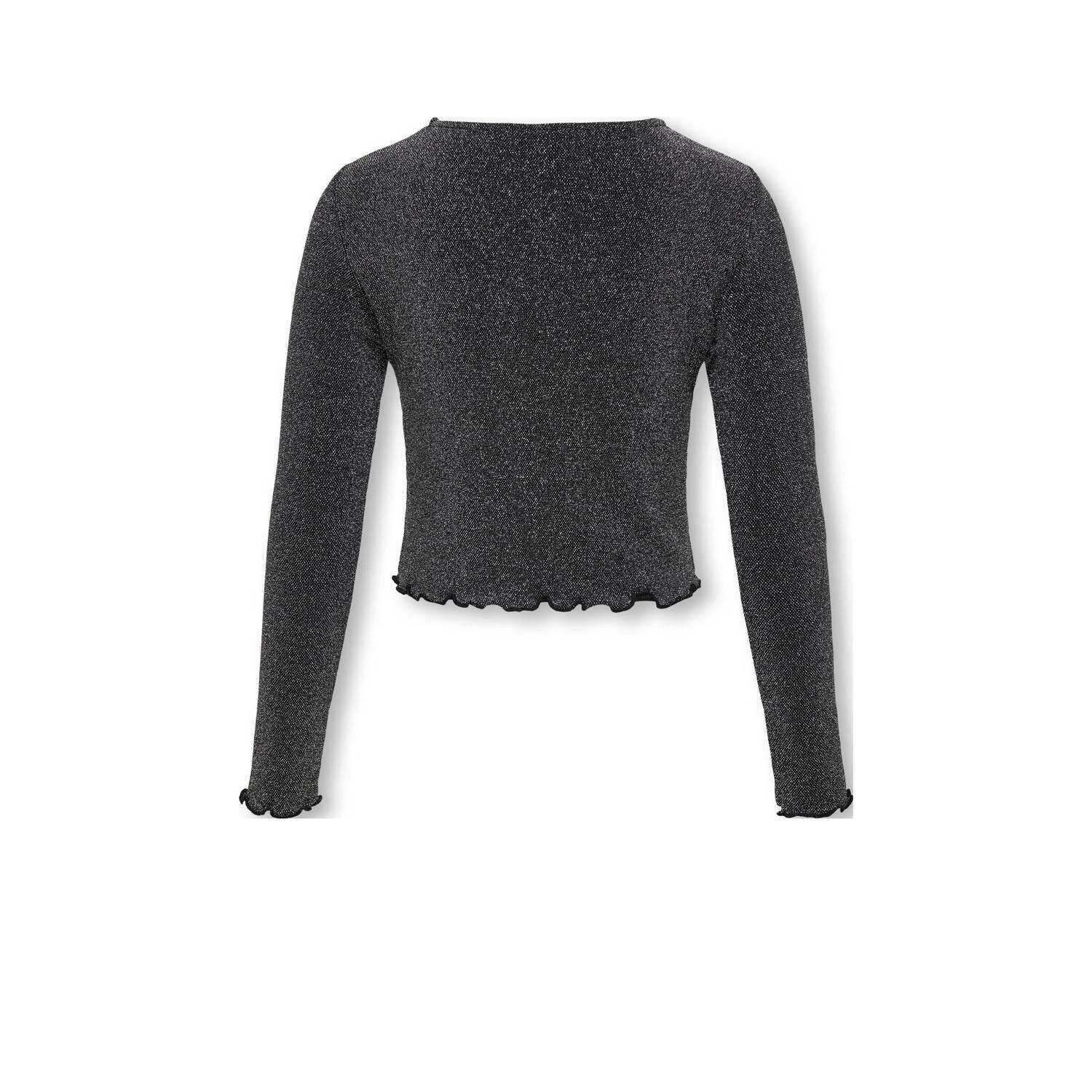 ONLY KIDS GIRL top KOGQUEEN zwart zilver