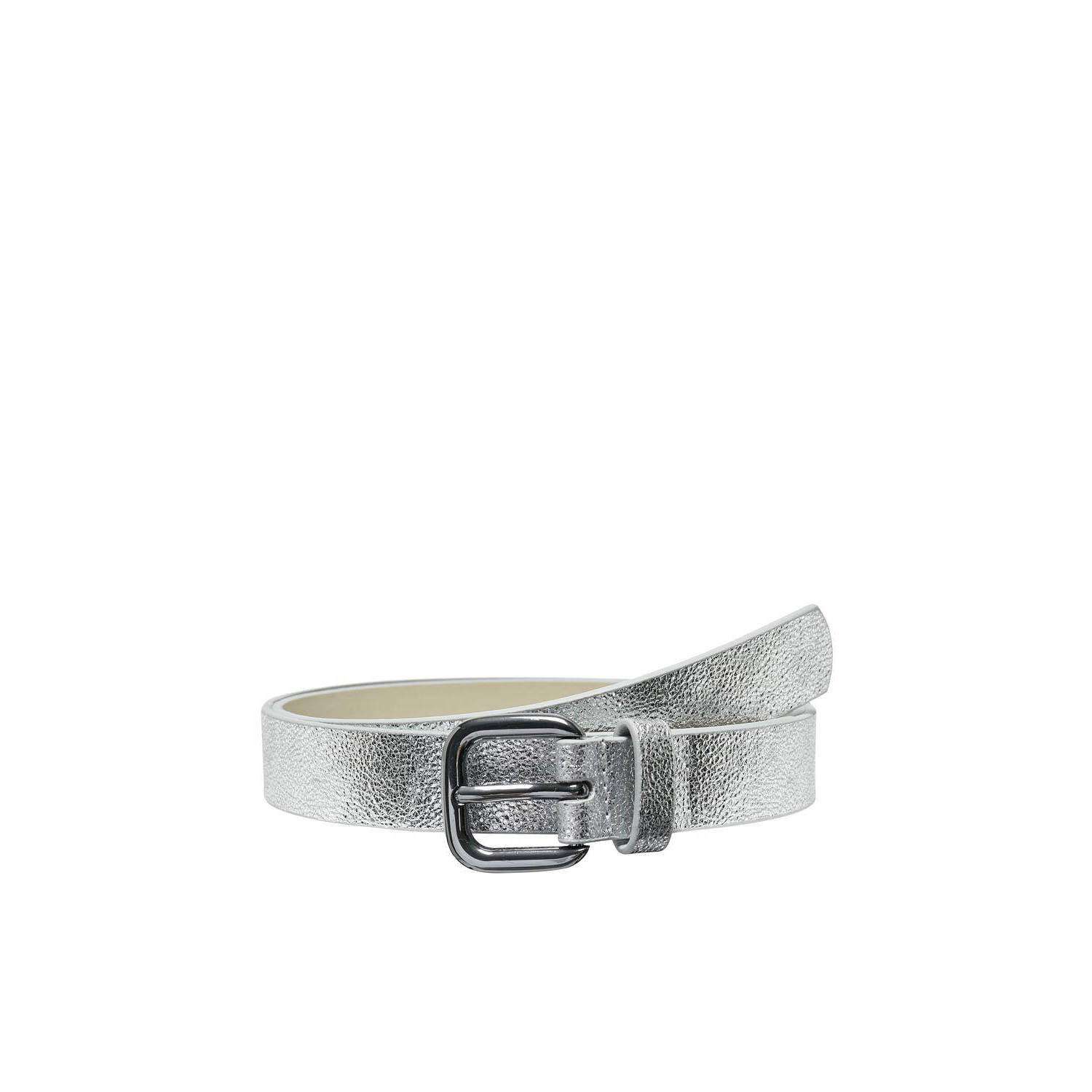 ONLY KIDS GIRL imitatieleren riem KOGMADELINE zilver