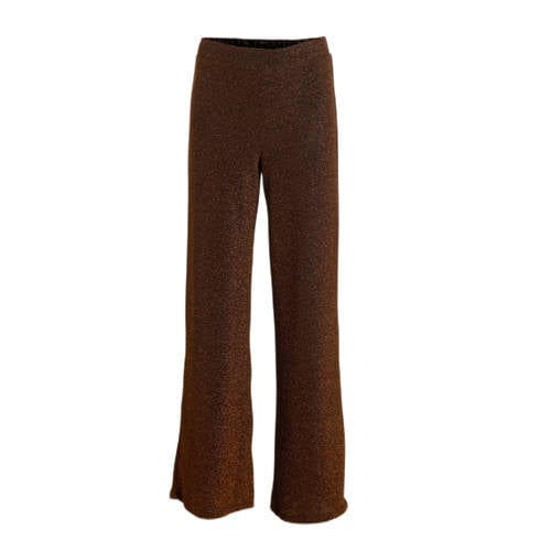 KIDS ONLY GIRL wide leg broek KOGQUEEN zwart/brons afbeelding