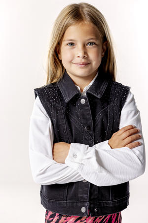 denim gilet KOGKENNEDY black denim