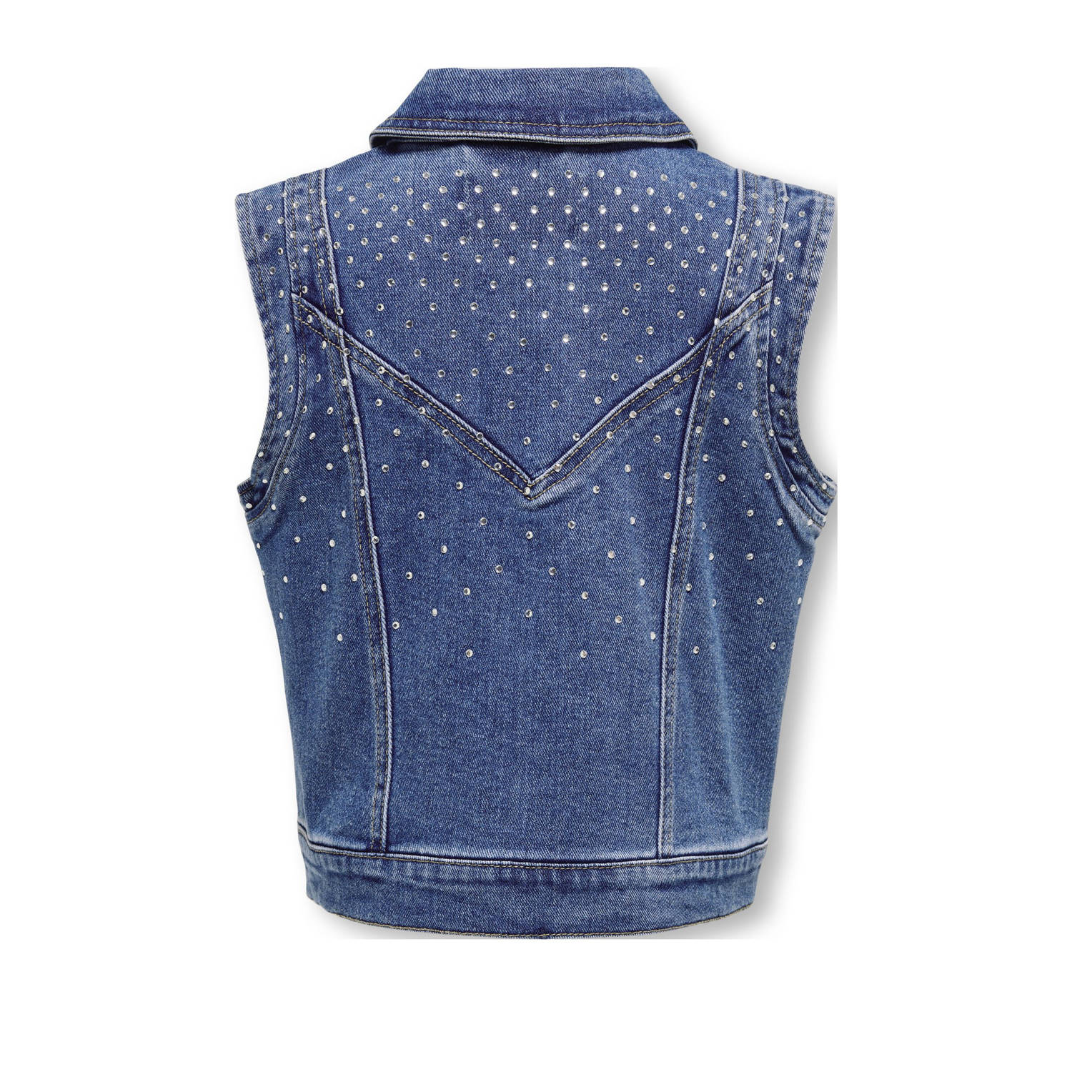 ONLY KIDS GIRL gilet medium blue denim