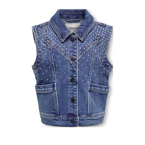KIDS ONLY GIRL gilet medium blue denim afbeelding