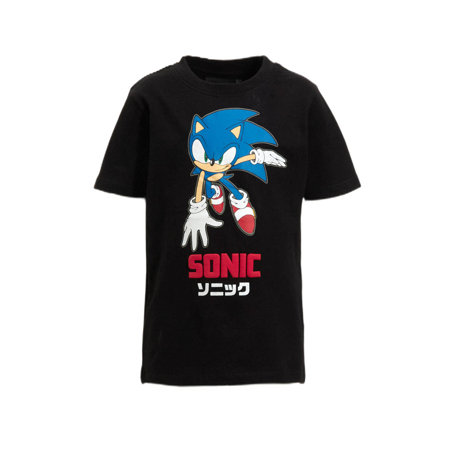 Anytime T-shirt Sonic license zwart