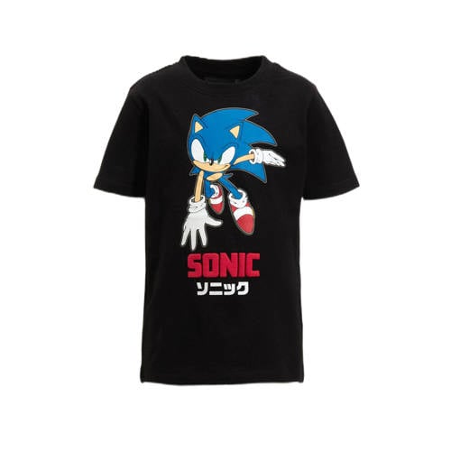 anytime T-shirt Sonic license zwart afbeelding