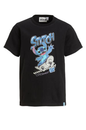 T-shirt Lilo & Stitch license zwart