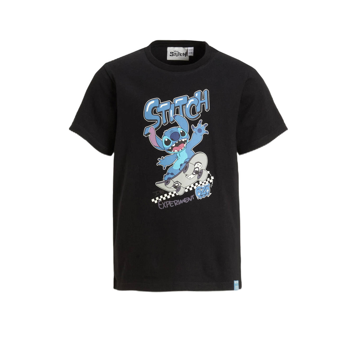 Anytime T-shirt Stitch license zwart
