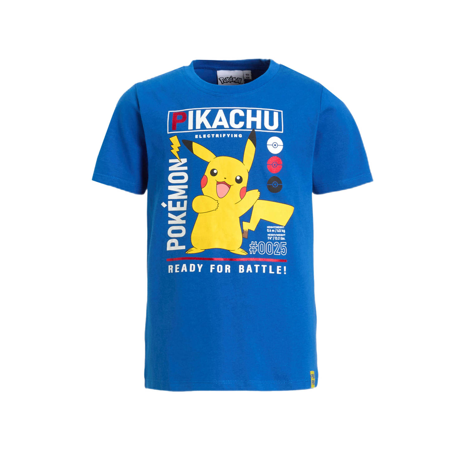 Anytime T-shirt Pokemon license blauw