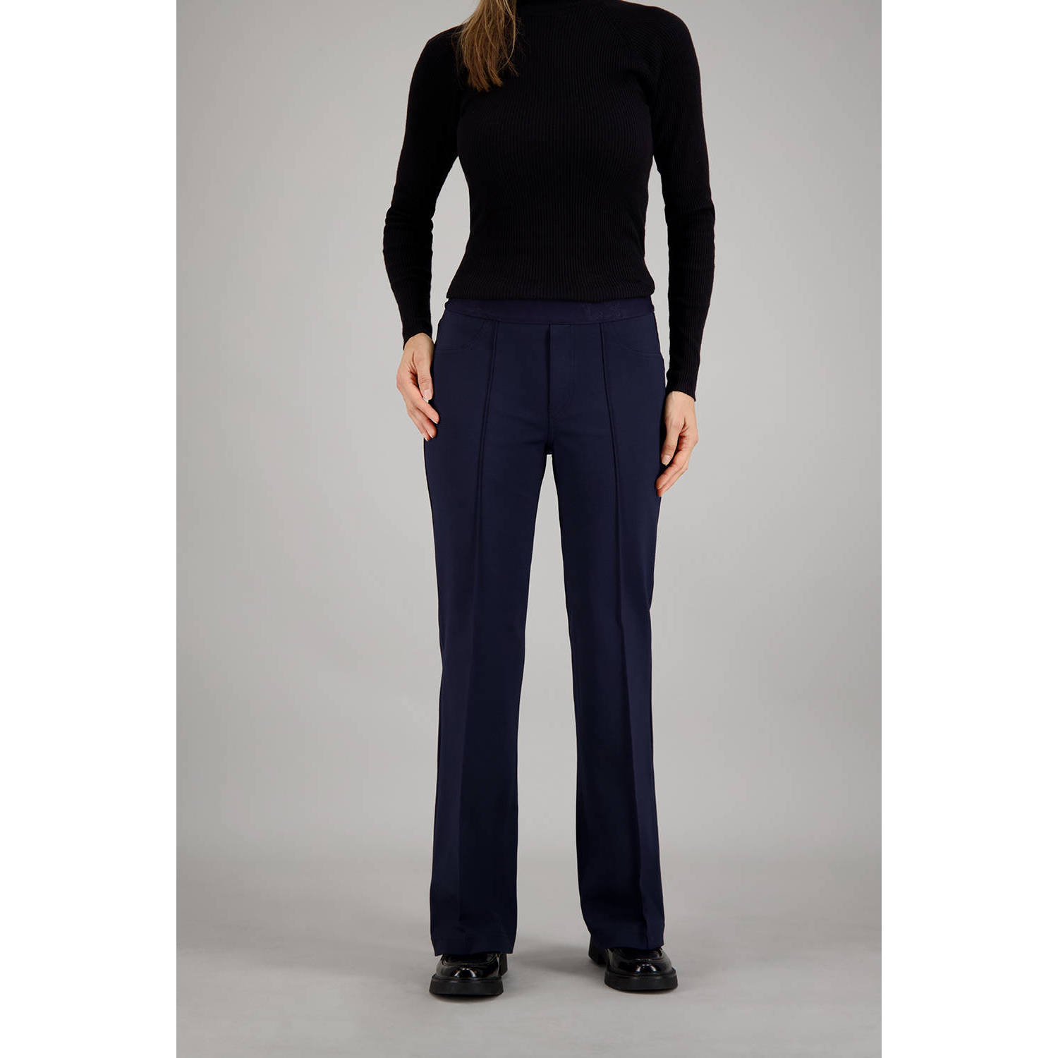 Gardeur slim fit broek ZILLA marine